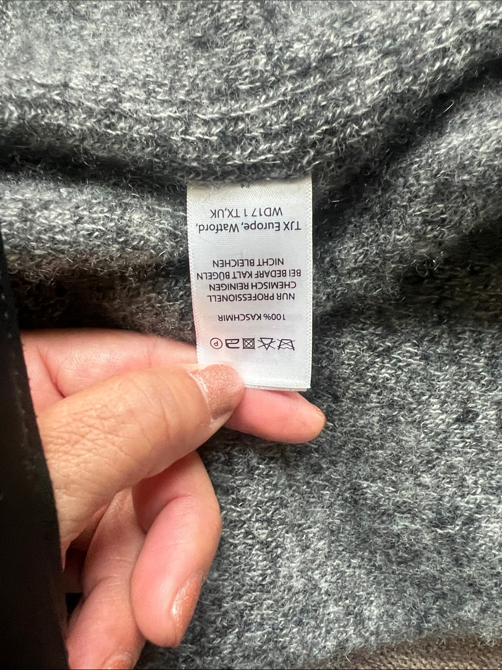 Cynthia Rowley Heathered Gray Open-Front Cardigan - Picture 5 of 6
